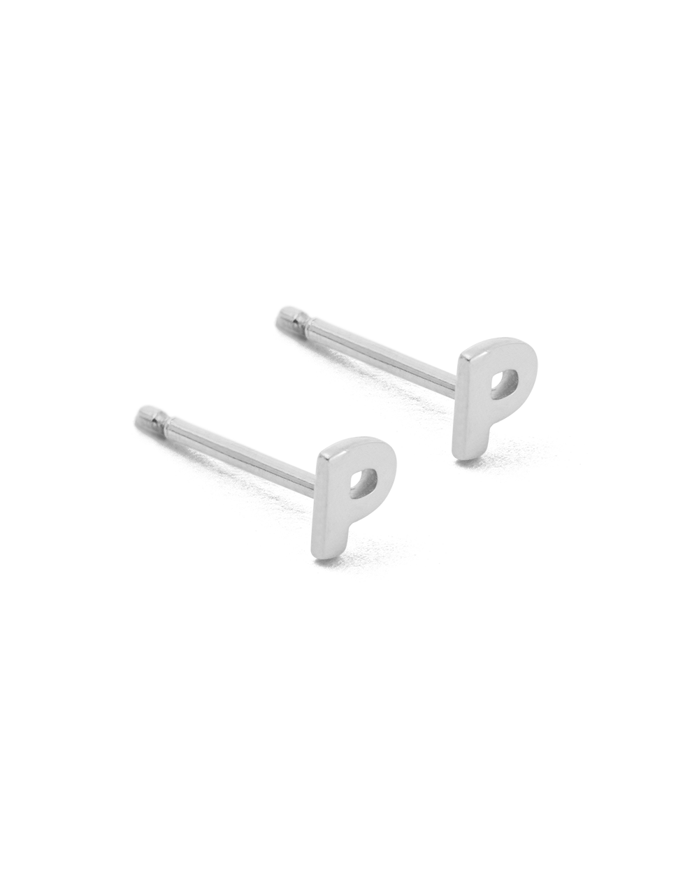 INITIAL EARRINGS (STERLING SILVER)