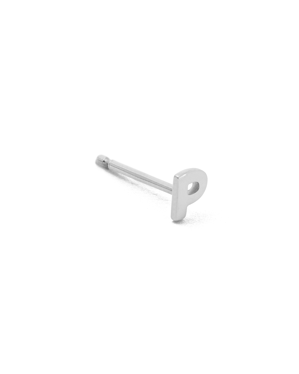 INITIAL EARRINGS (STERLING SILVER)