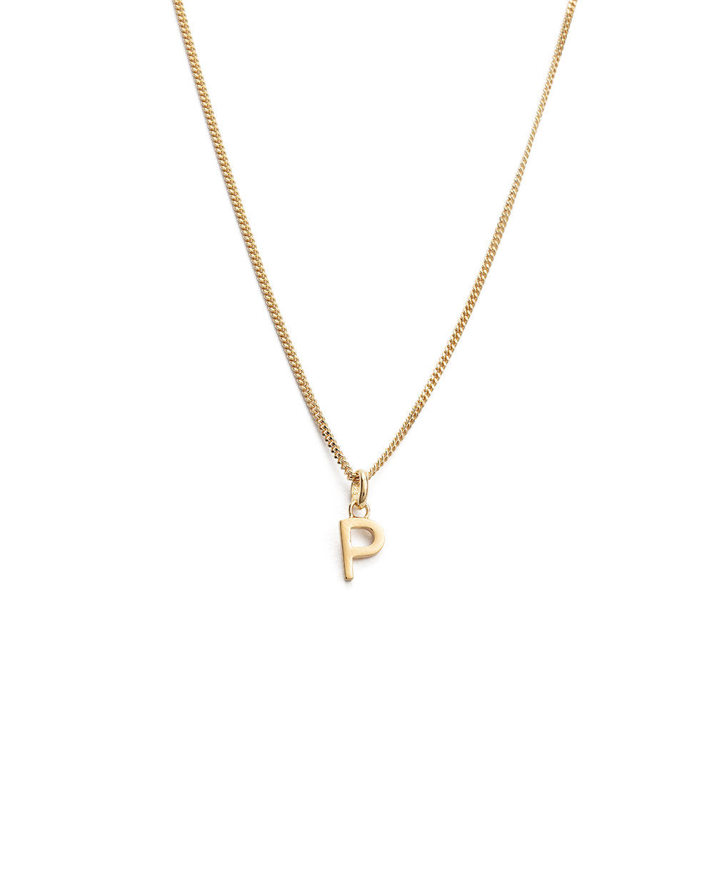 OUTLINE INITIAL NECKLACE A-Z (18K GOLD VERMEIL)