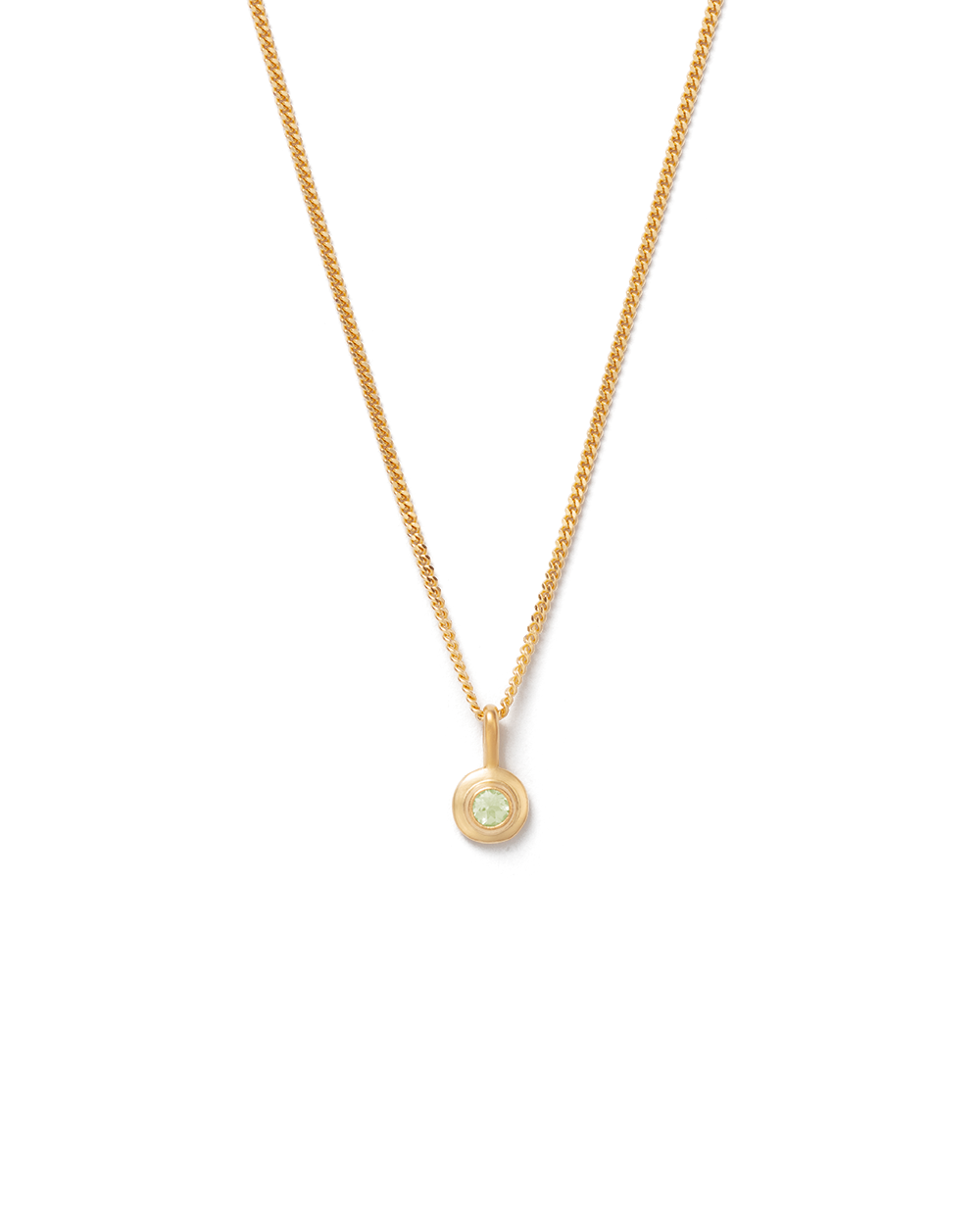 BIRTHSTONE NECKLACE (18K GOLD VERMEIL)
