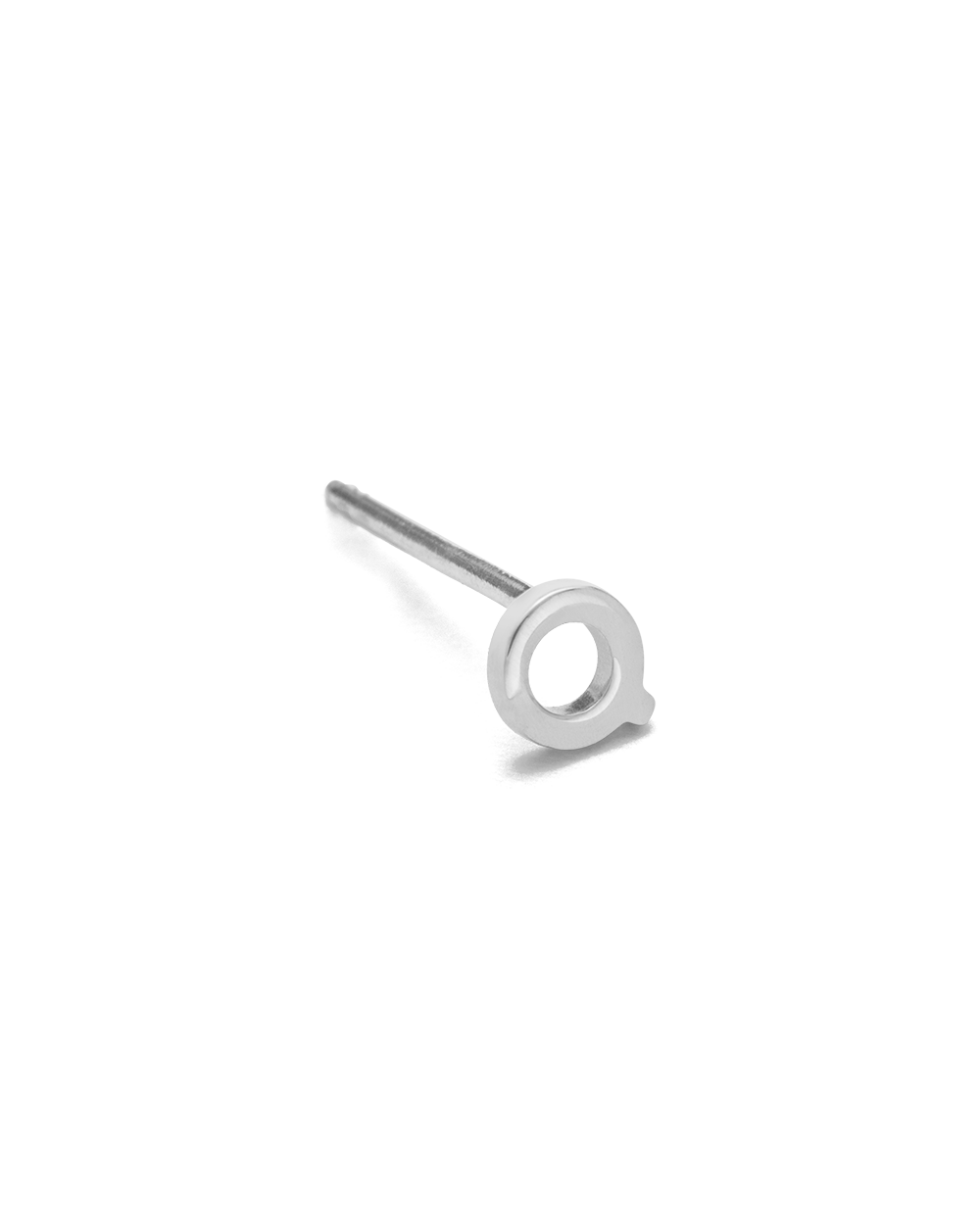 INITIAL EARRINGS (STERLING SILVER)
