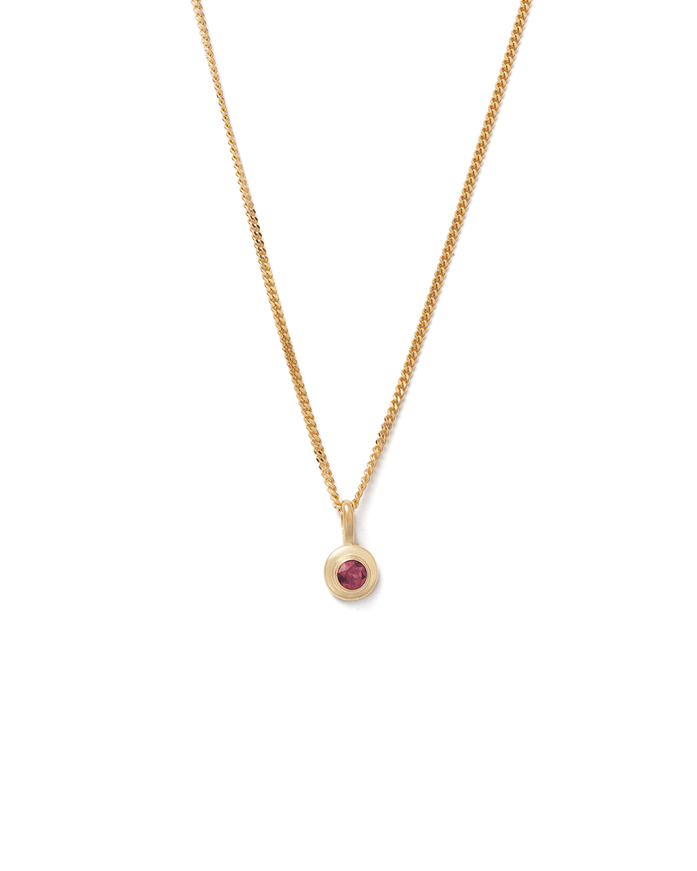 BIRTHSTONE NECKLACE (18K GOLD VERMEIL)