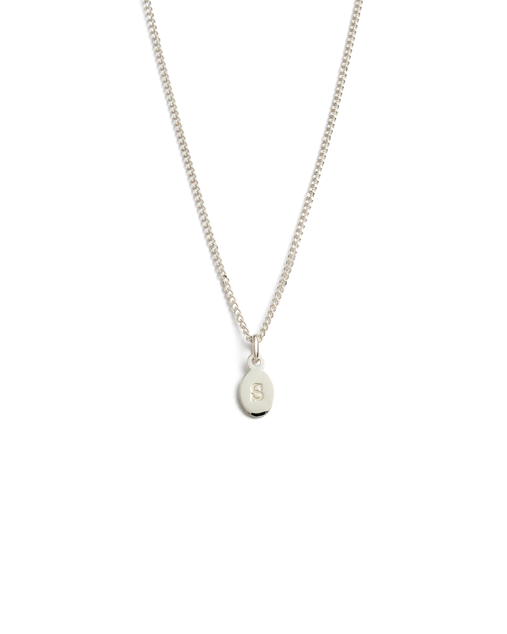INITIAL NECKLACE A-Z (STERLING SILVER)