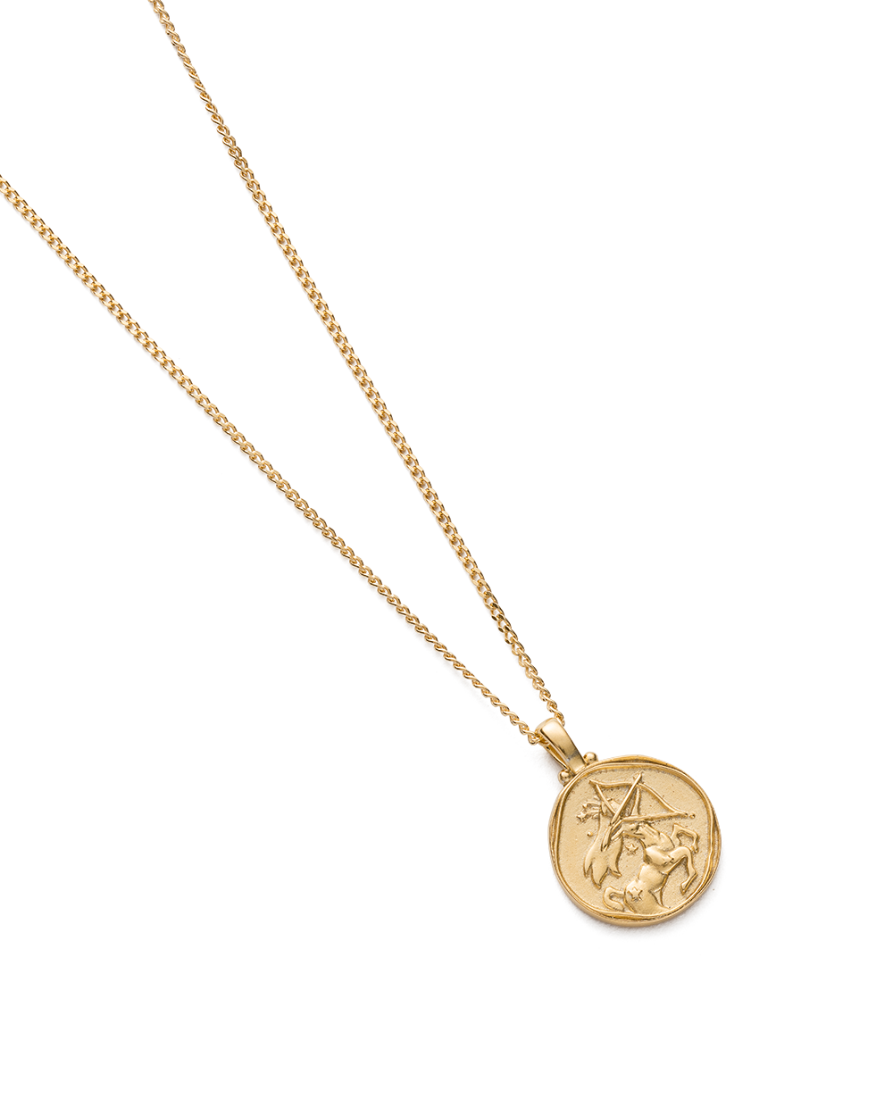 SAGITTARIUS ZODIAC NECKLACE (18K GOLD VERMEIL) - IMAGE 4