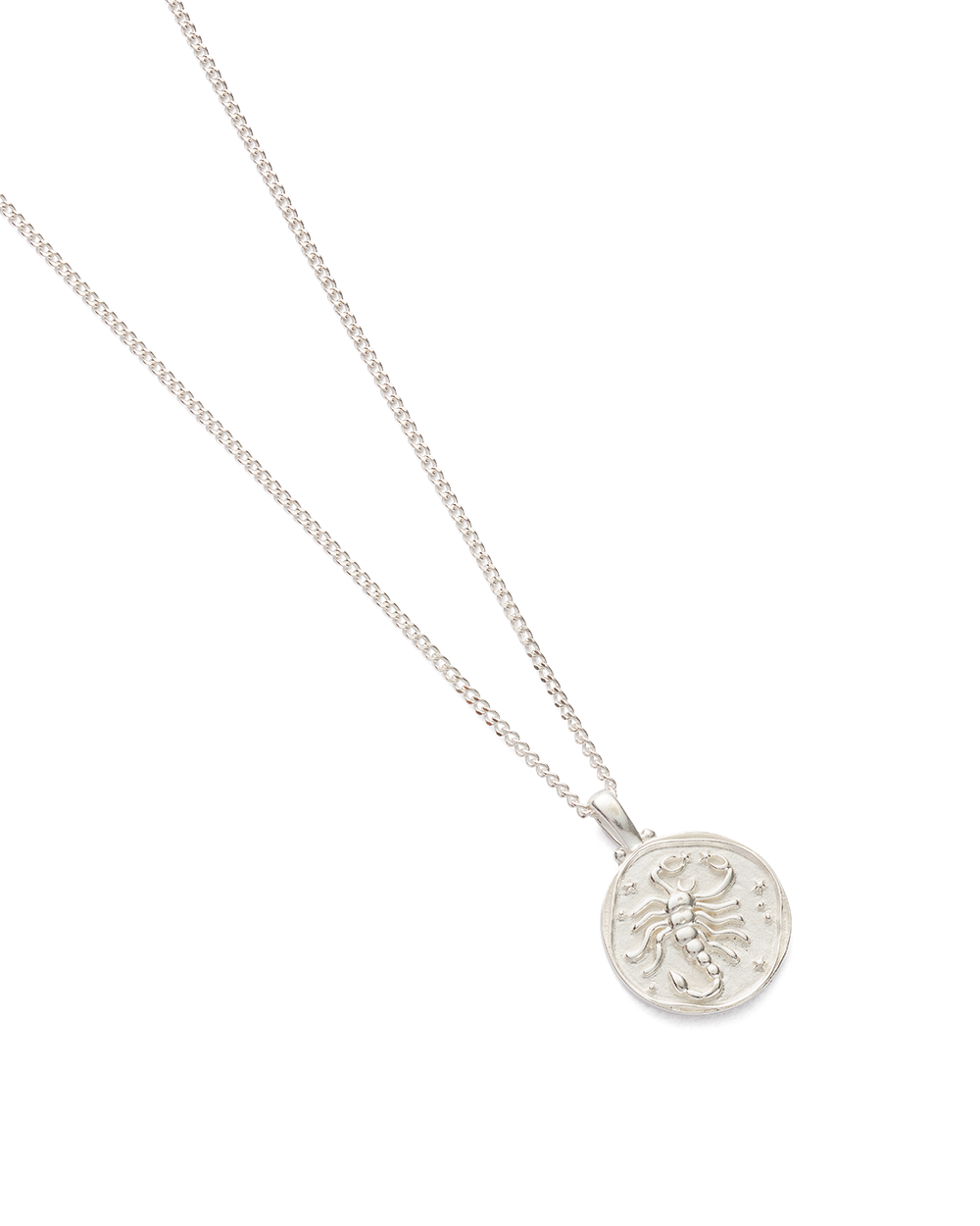SCORPIO ZODIAC NECKLACE (STERLING SILVER) - IMAGE 4