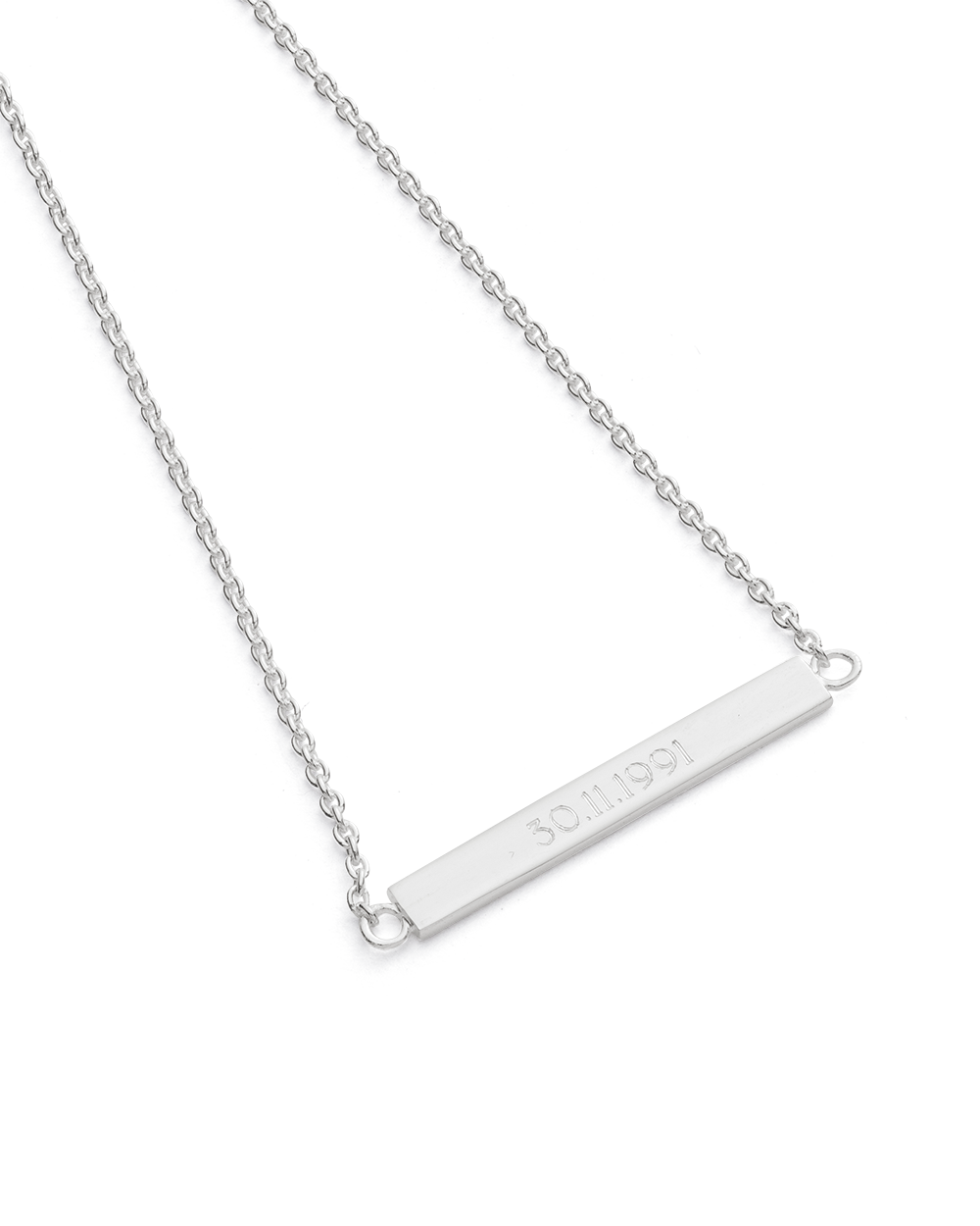 SENTIMENT BAR BRACELET (STERLING SILVER) - IMAGE 6