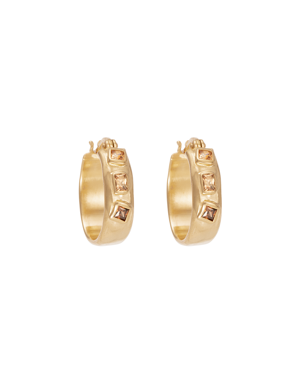 SUN DANCE HOOPS (18K GOLD PLATED)