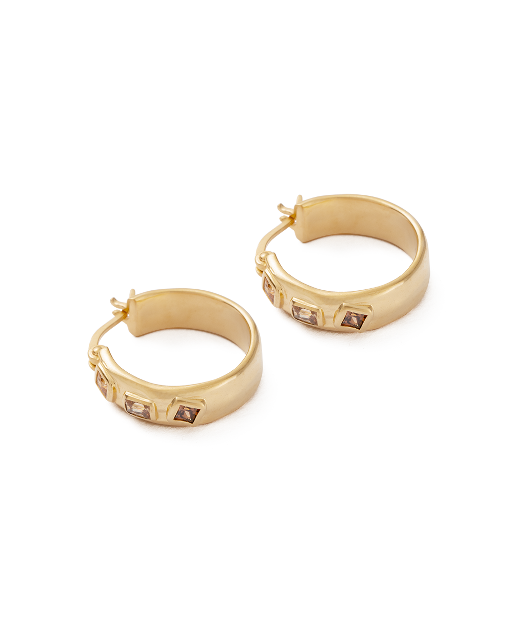 SUN DANCE HOOPS (18K GOLD PLATED)