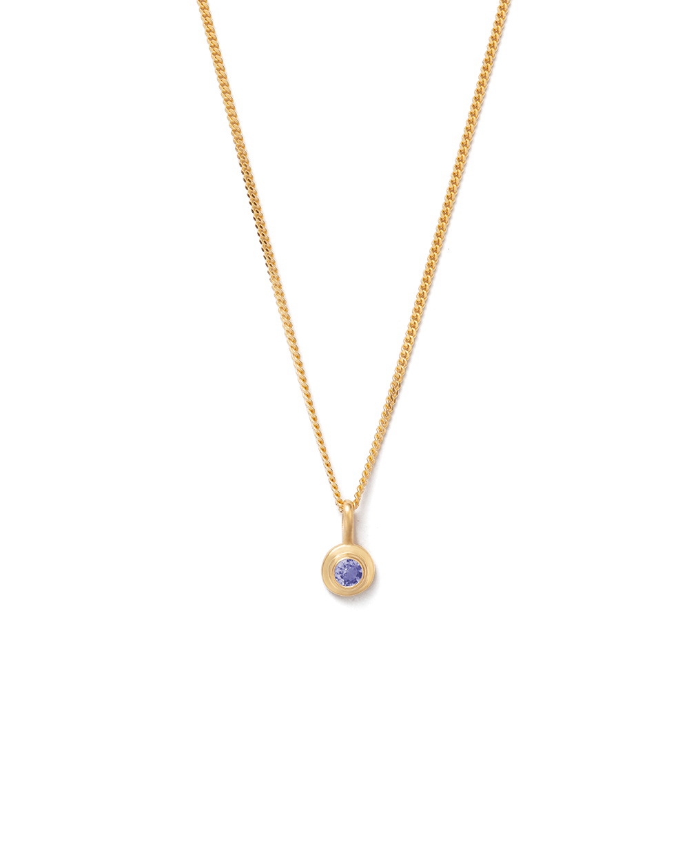 BIRTHSTONE NECKLACE (18K GOLD VERMEIL)