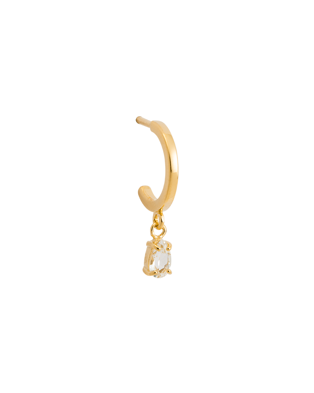 TEARDROP HOOPS (18K GOLD PLATED) - IMAGE 6