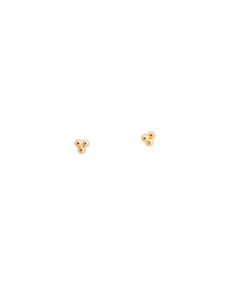 THREE DOT STUDS (GOLD) - IMAGE 1