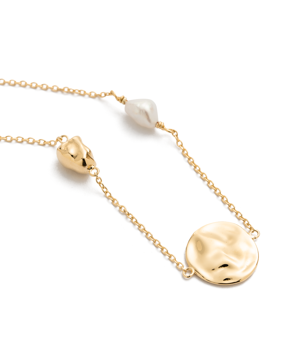 TIDAL PEARL BRACELET (18K GOLD PLATED) - IMAGE 4