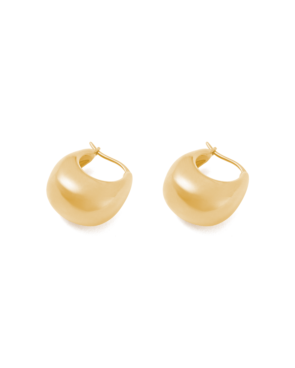 TRESOR HOOPS MEDIUM (18K GOLD PLATED)