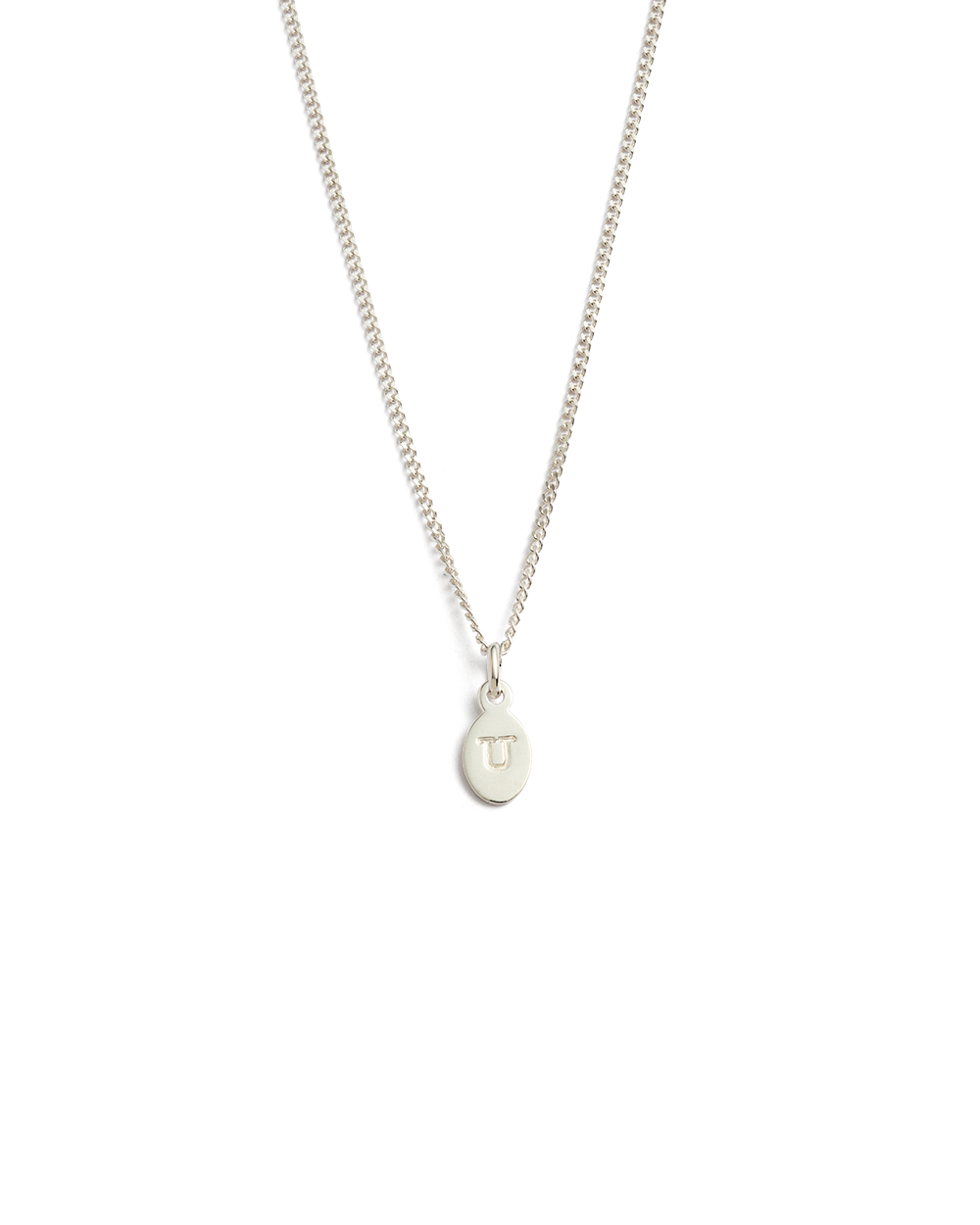 INITIAL NECKLACE A-Z (STERLING SILVER)