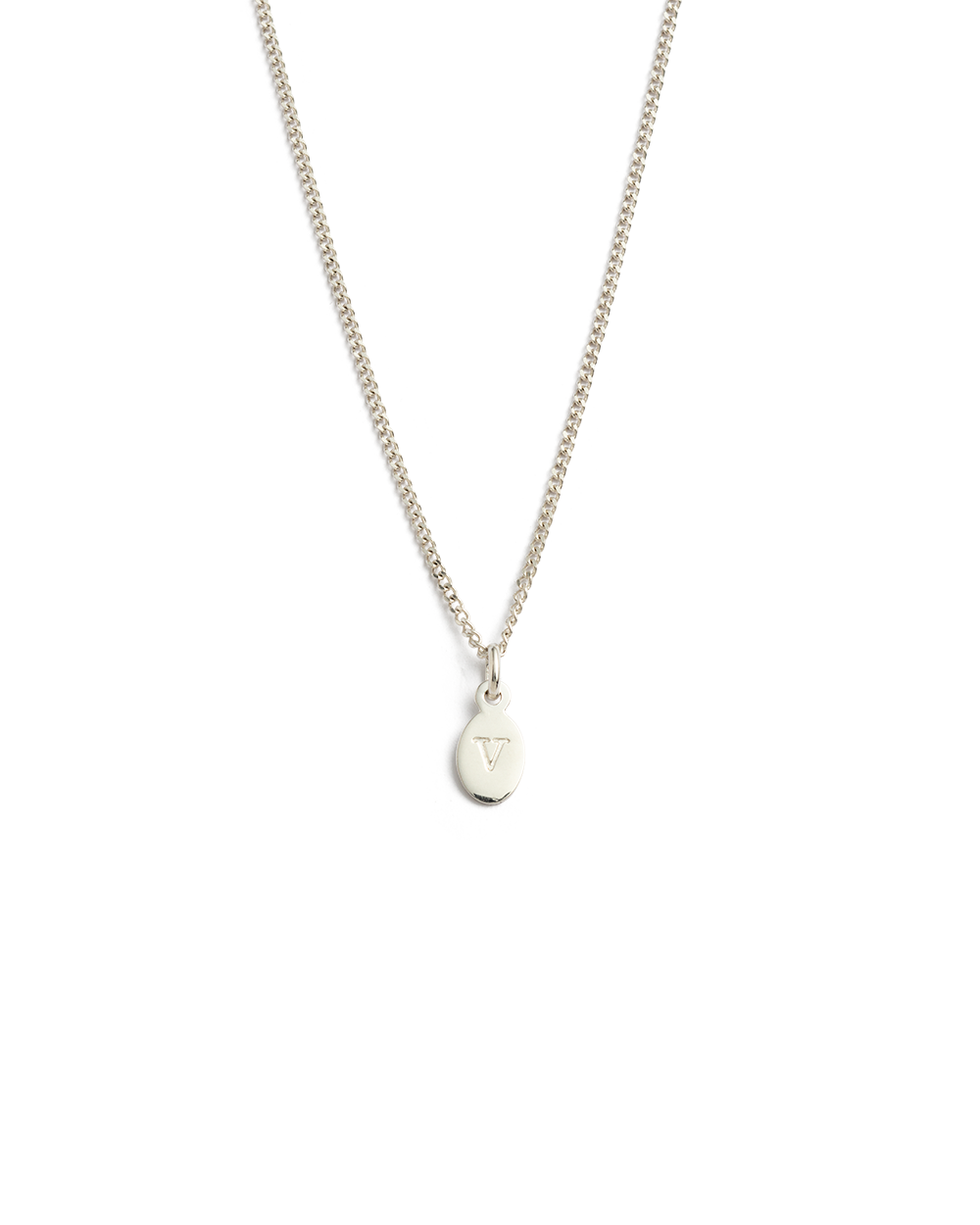 INITIAL NECKLACE A-Z (STERLING SILVER)
