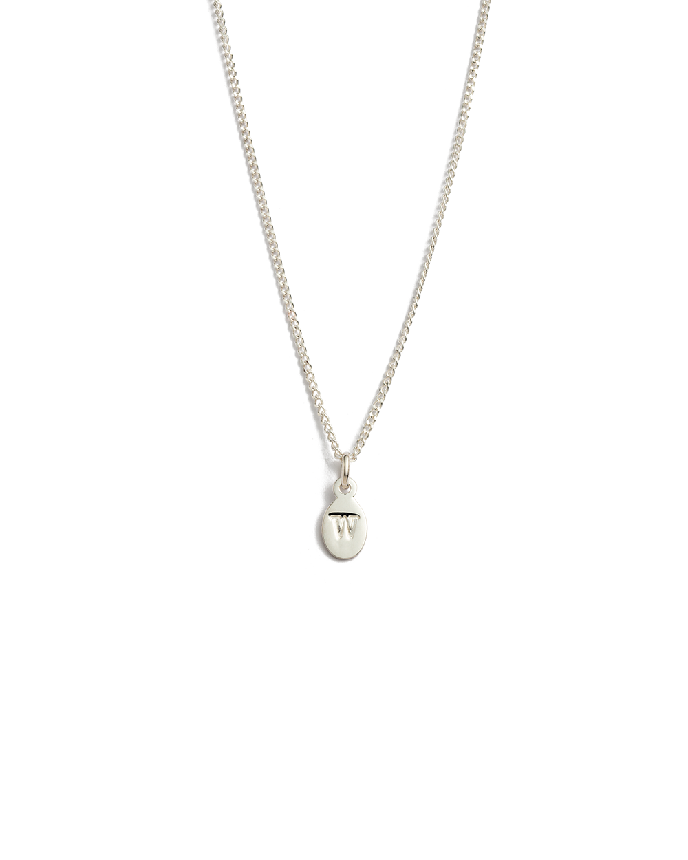 INITIAL NECKLACE A-Z (STERLING SILVER)