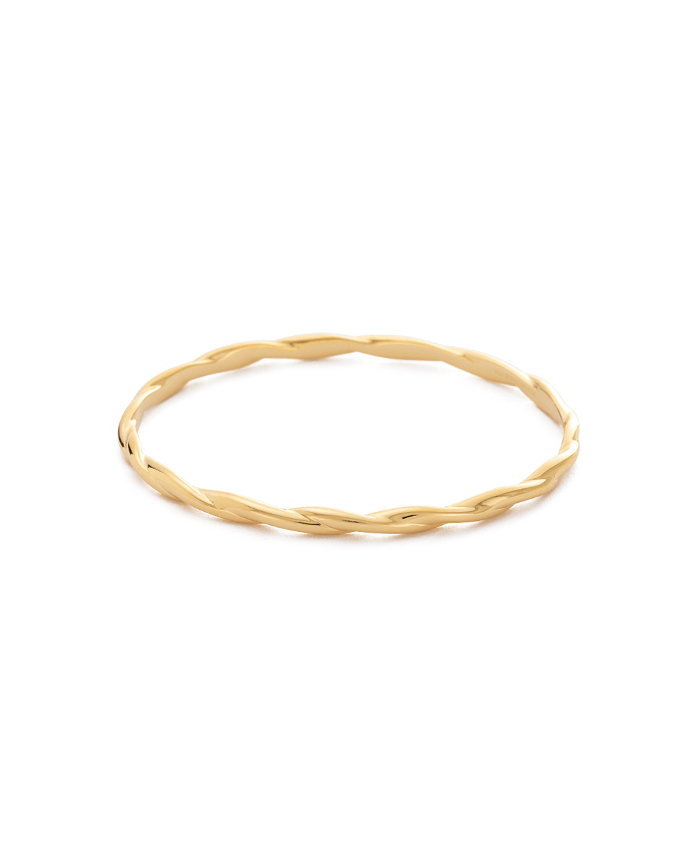 WAVE BANGLE (18K GOLD PLATED) - IMAGE 1