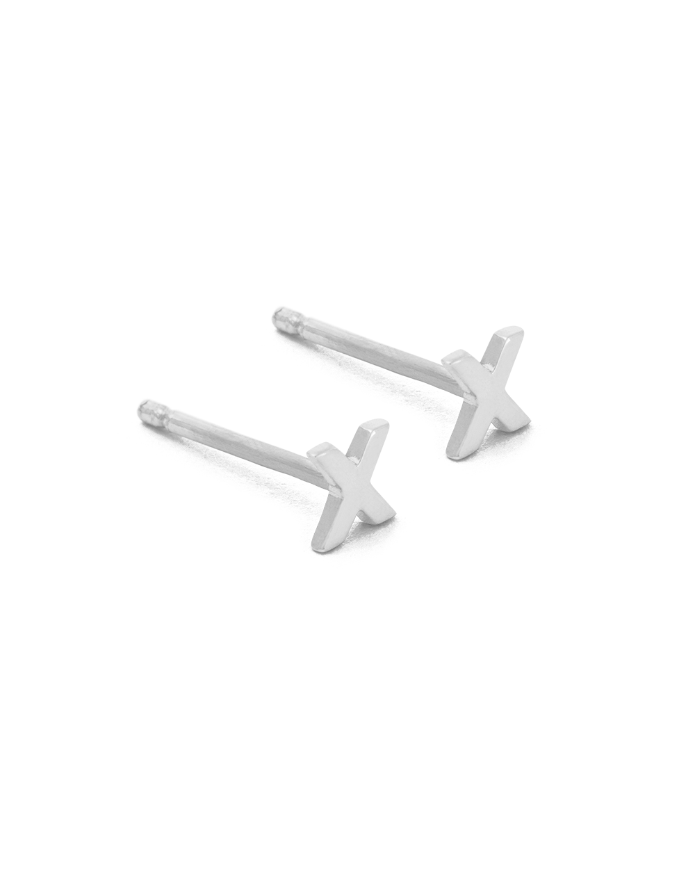 INITIAL EARRINGS (STERLING SILVER)