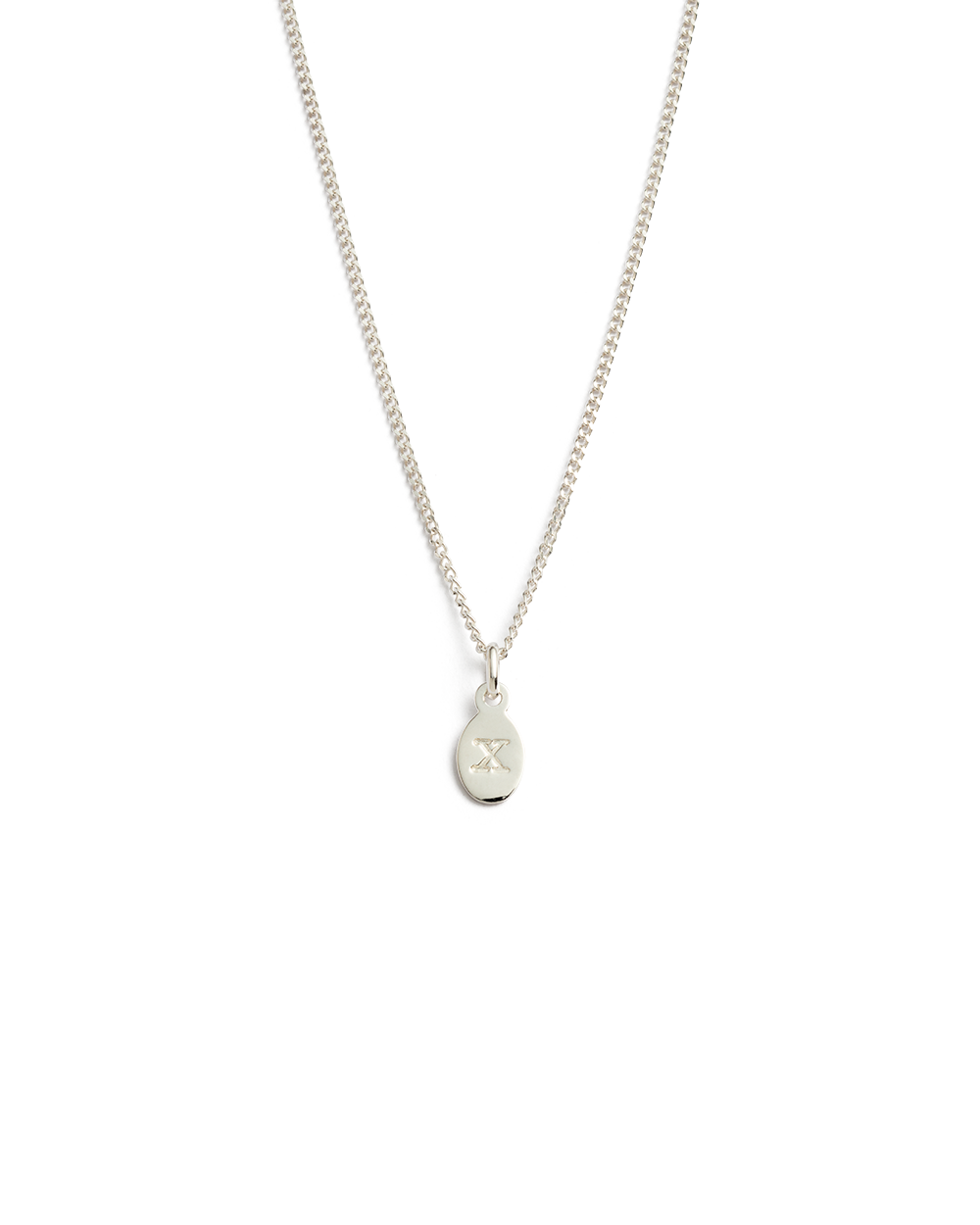 INITIAL NECKLACE A-Z (STERLING SILVER)