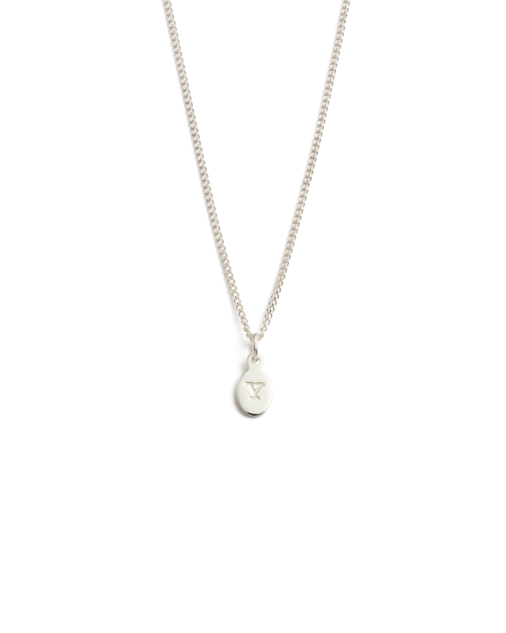 INITIAL NECKLACE A-Z (STERLING SILVER)