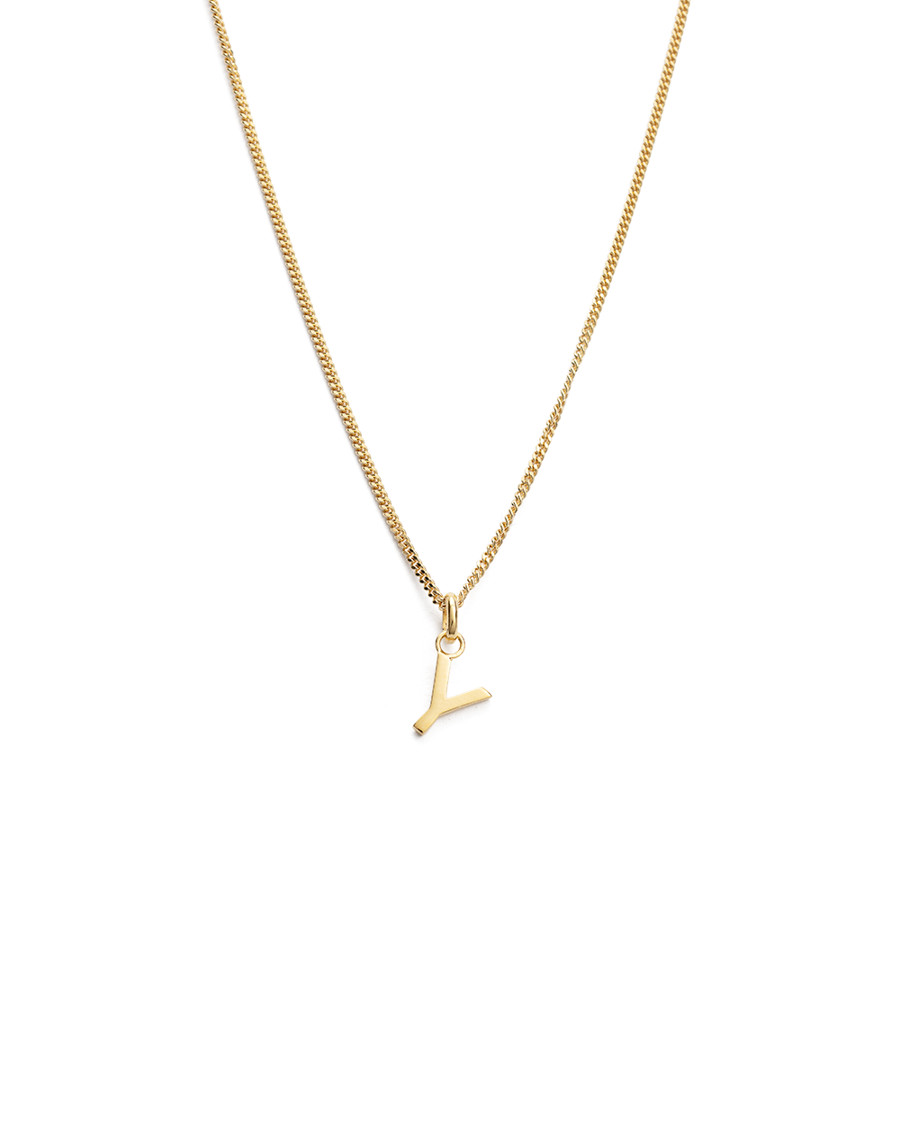 OUTLINE INITIAL NECKLACE A-Z (18K GOLD VERMEIL)