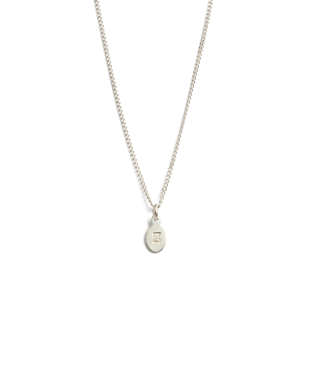INITIAL NECKLACE A-Z (STERLING SILVER)