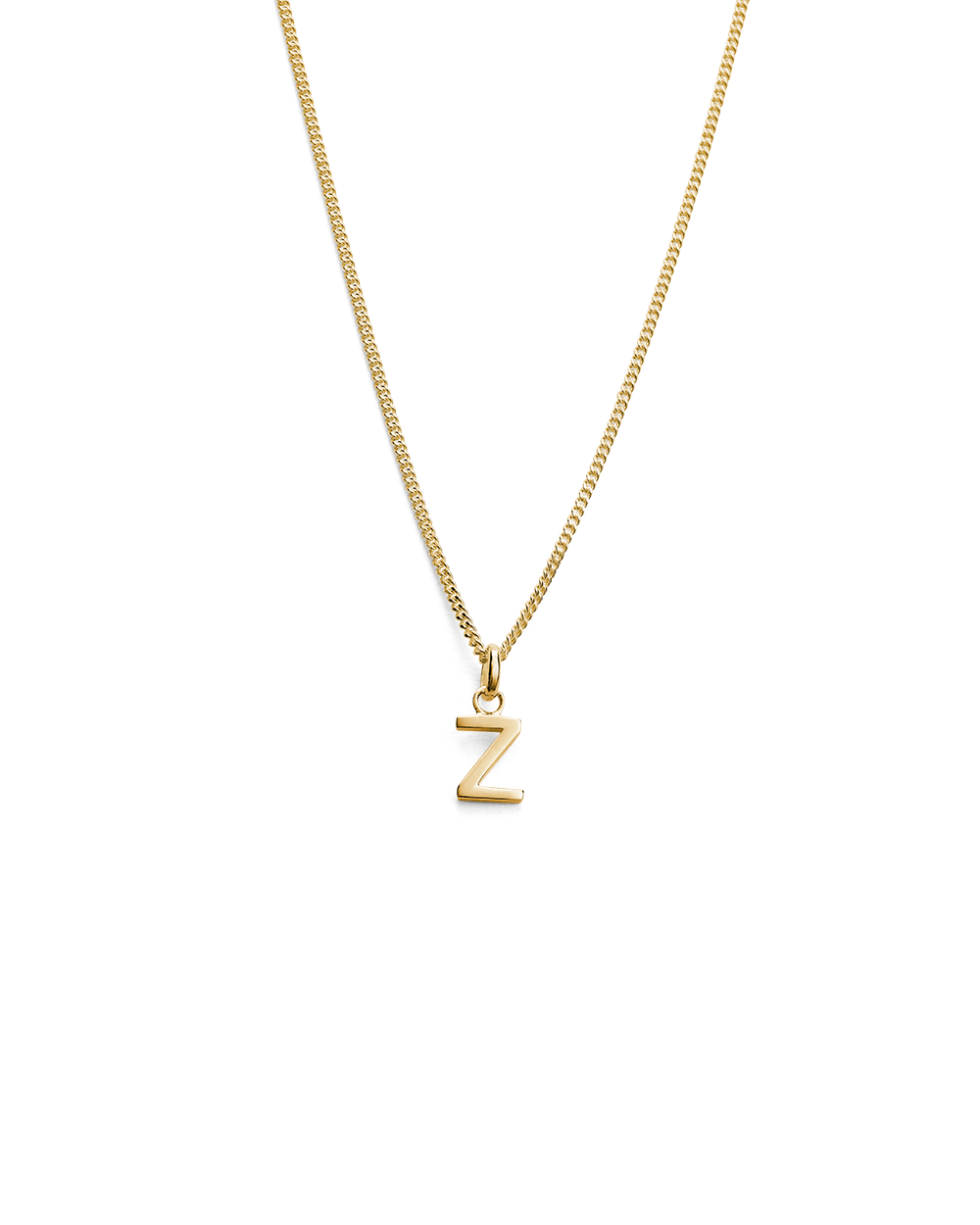 OUTLINE INITIAL NECKLACE A-Z (18K GOLD VERMEIL)