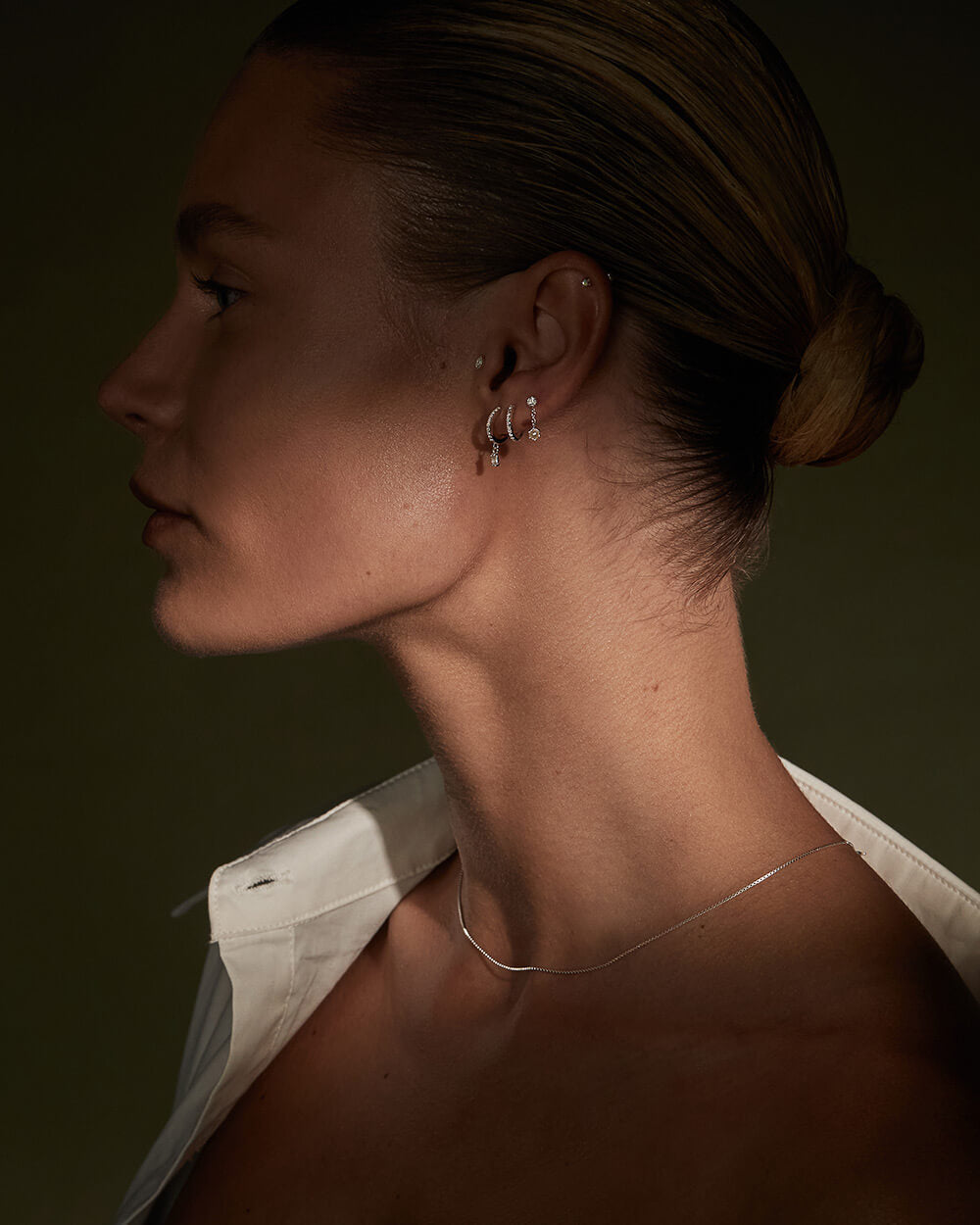 PETITE PEARL STUDS (STERLING SILVER) IMAGE 3