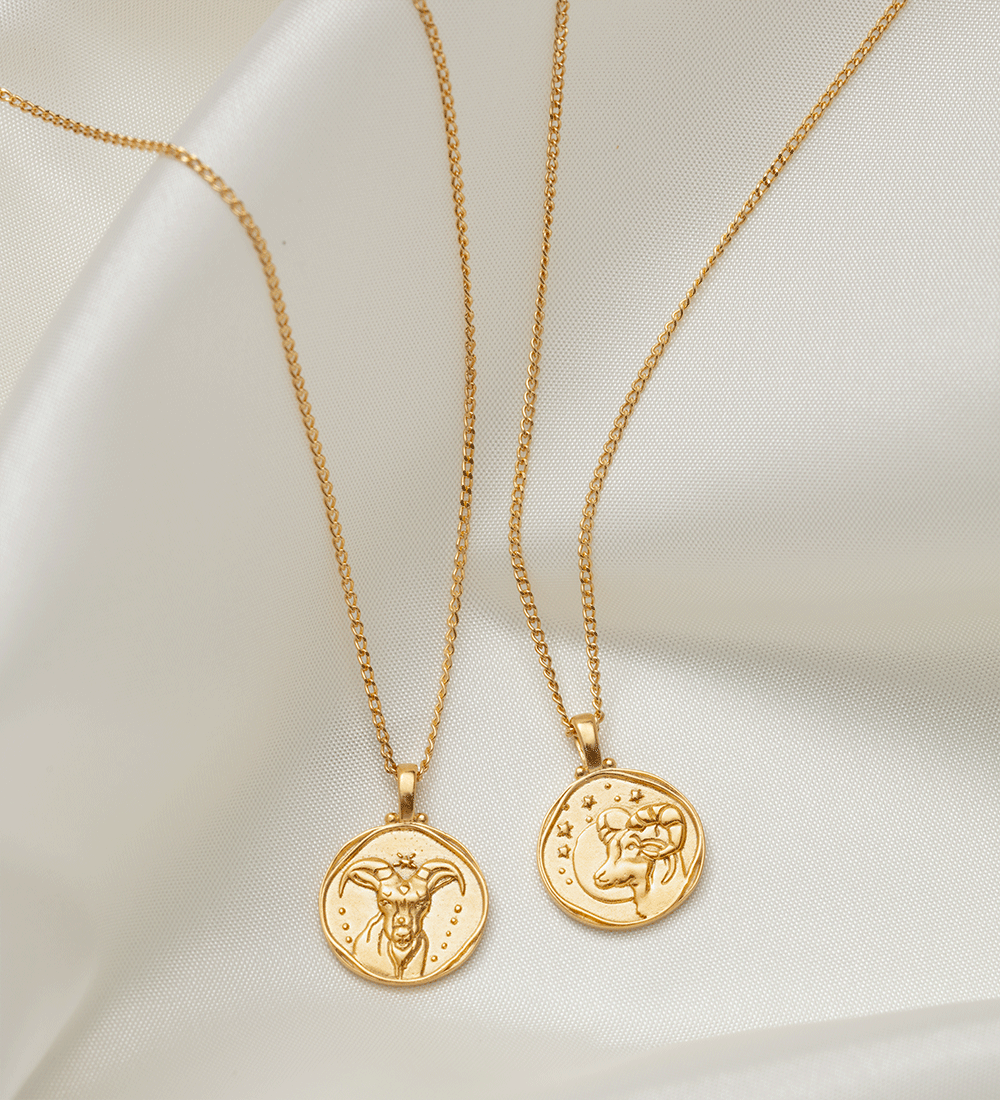 ARIES ZODIAC NECKLACE (18K GOLD VERMEIL) IMAGE 5