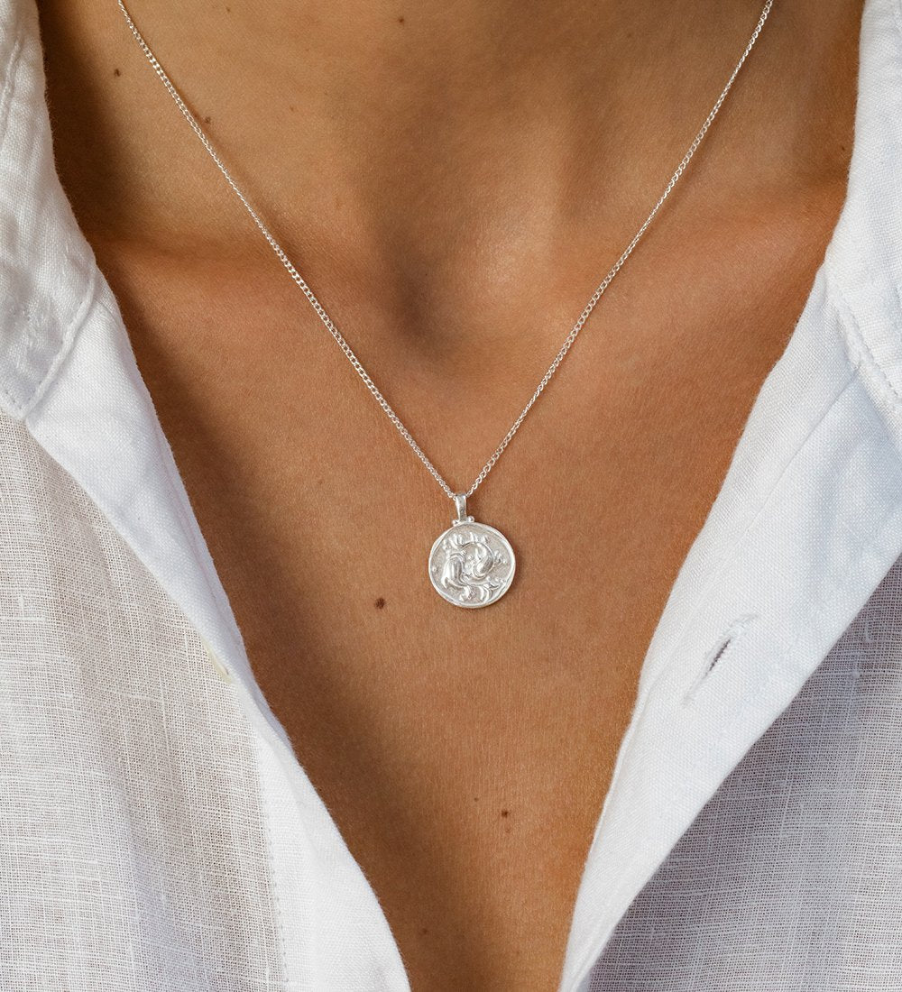 PISCES ZODIAC (STERLING SILVER) IMAGE 2