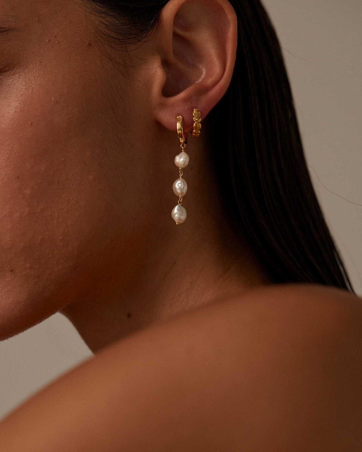 MOONRISE EARRINGS (18K GOLD PLATED) IMAGE 6