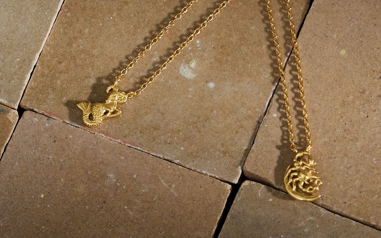 SCORPIO STAR SIGN NECKLACE (STERLING SILVER) IMAGE 3