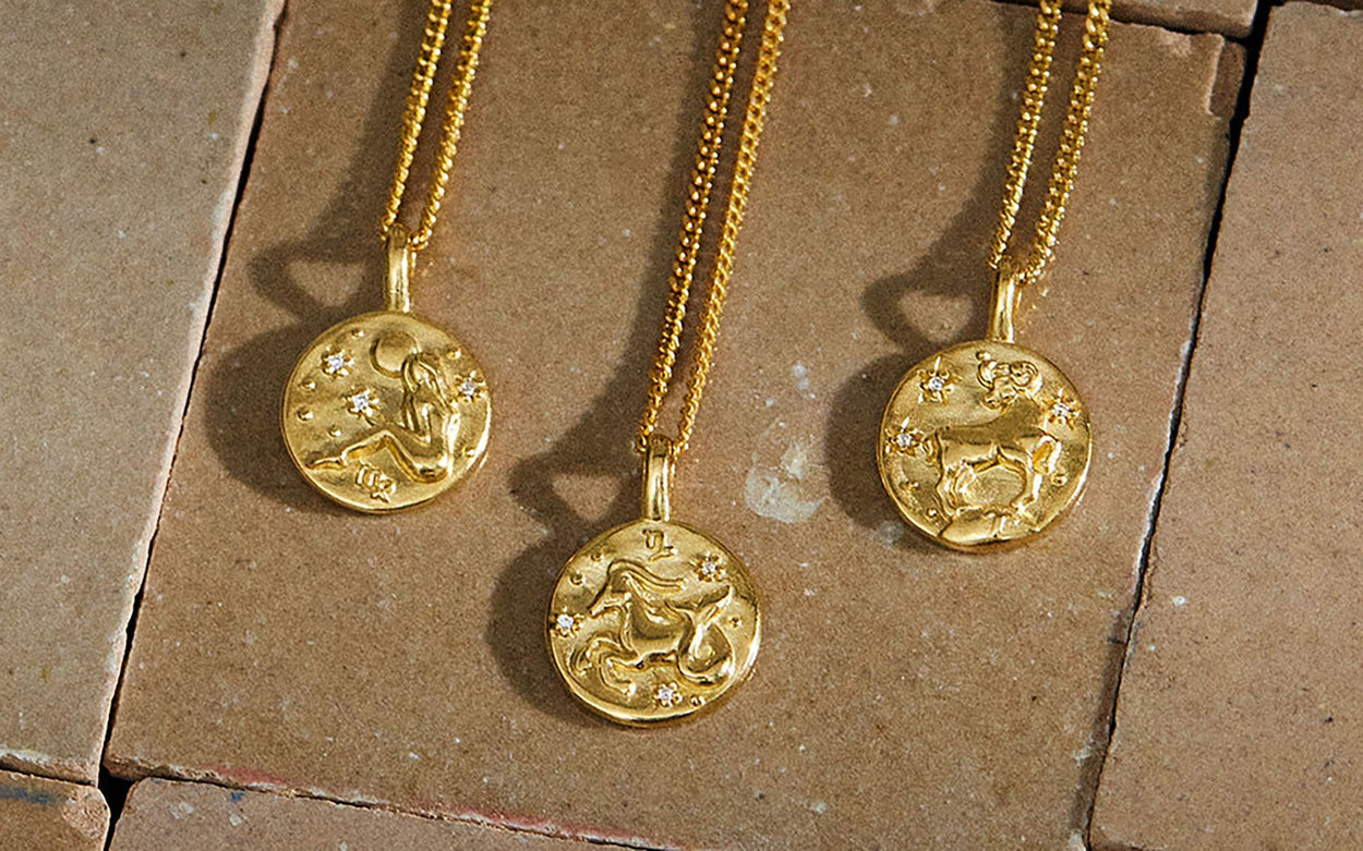VIRGO PETITE ZODIAC NECKLACE (18K GOLD VERMEIL) IMAGE 3