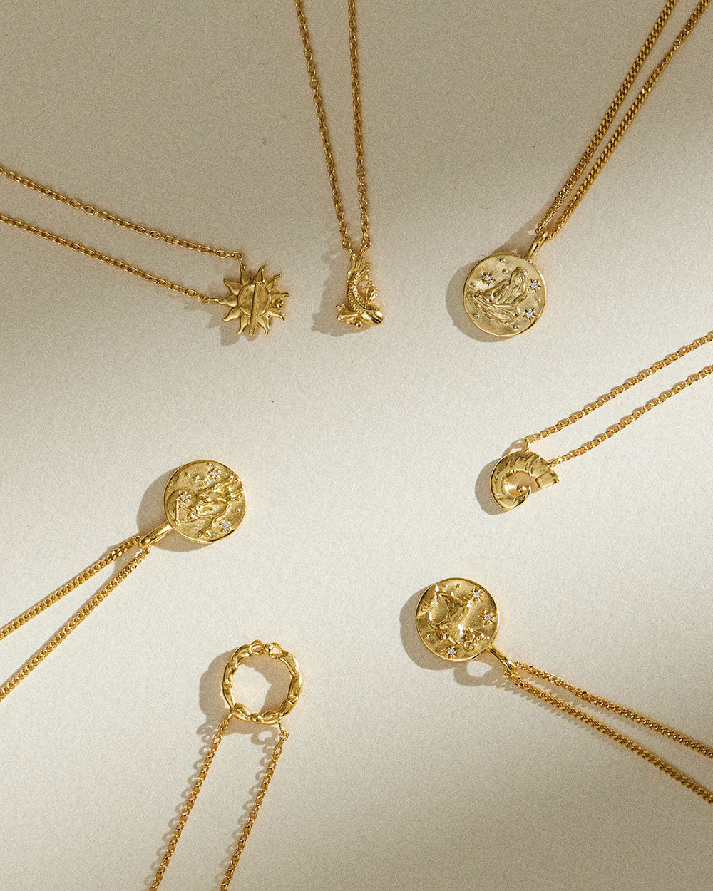 STAR SIGN NECKLACE (18K GOLD VERMEIL) IMAGE 4
