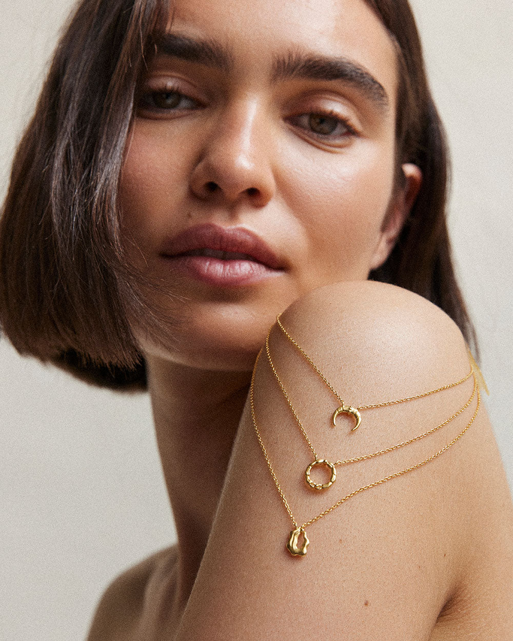 CANCER STAR SIGN NECKLACE (18K GOLD VERMEIL) IMAGE 2