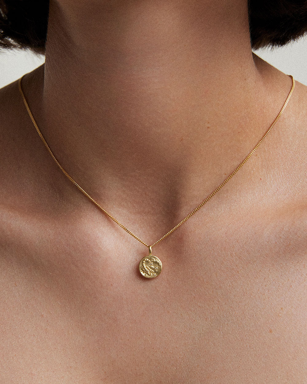 SCORPIO PETITE ZODIAC NECKLACE (18K GOLD VERMEIL) IMAGE 2