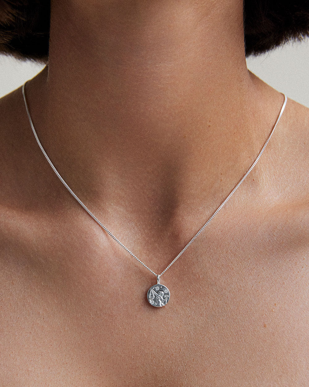 PETITE ZODIAC NECKLACE (STERLING SILVER) IMAGE 3