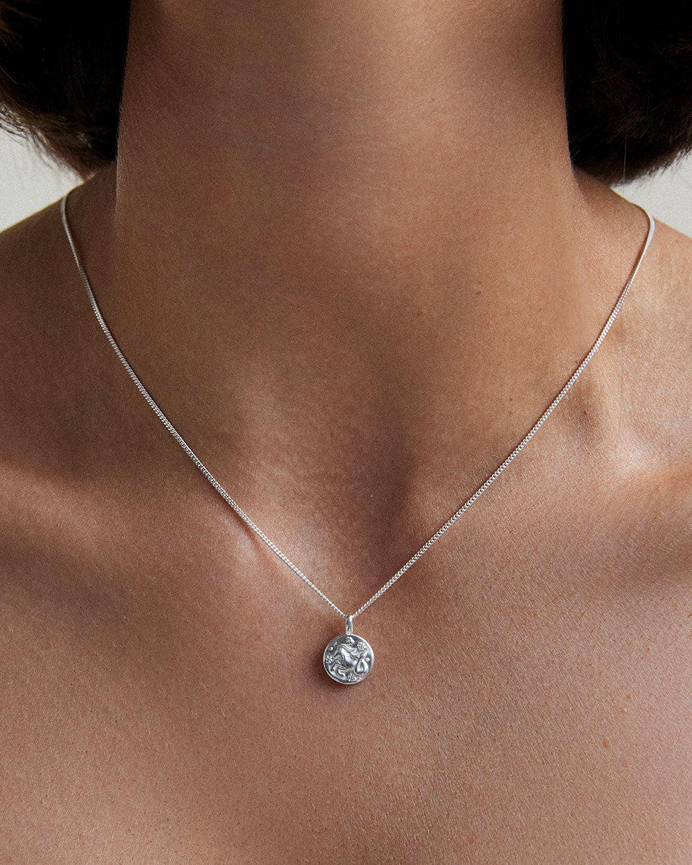 CAPRICORN PETITE ZODIAC NECKLACE (STERLING SILVER) IMAGE 2
