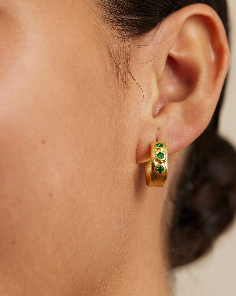 IL MARE HOOPS (18K GOLD PLATED) IMAGE 6