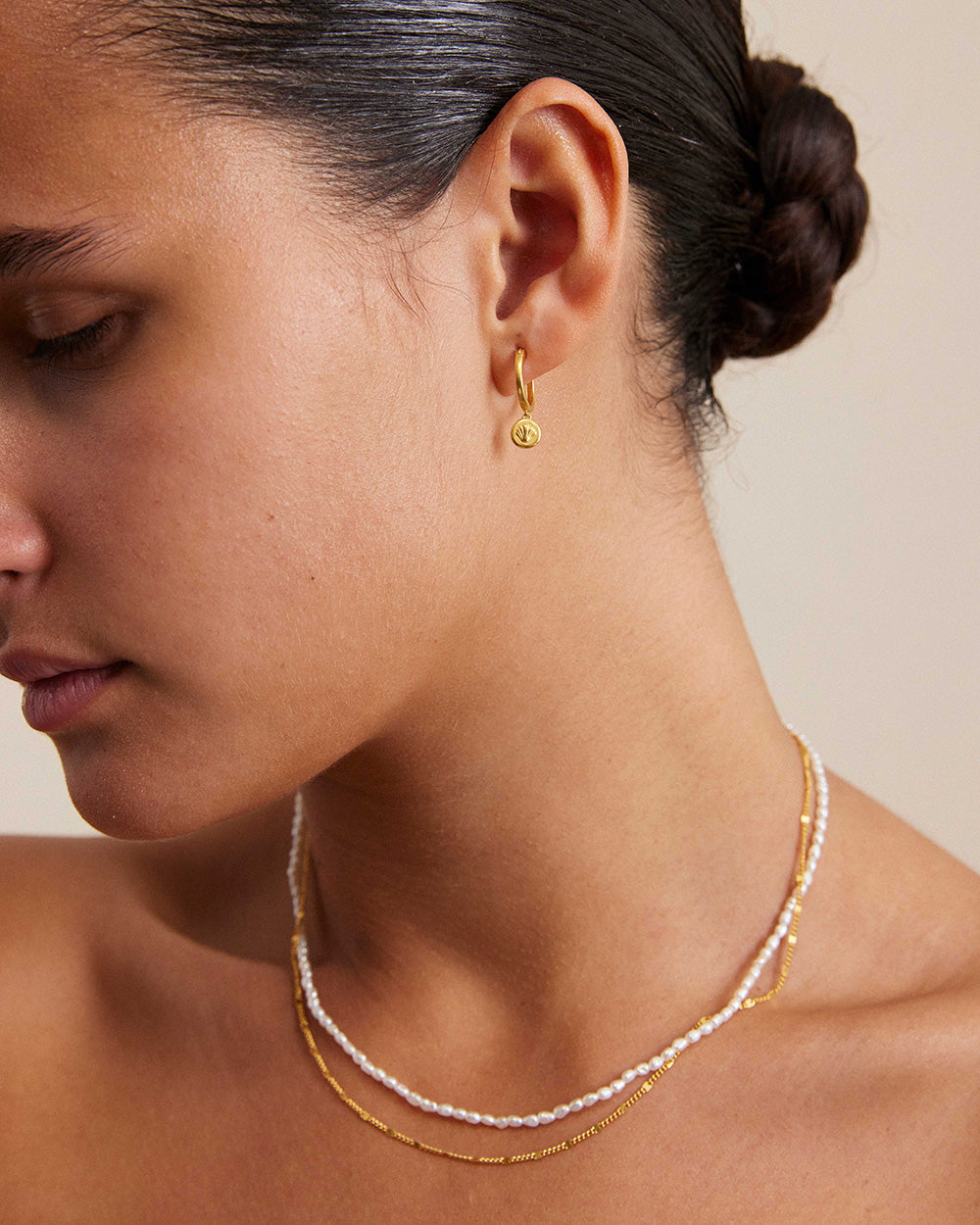 MEMOIR HOOPS (18K GOLD PLATED)