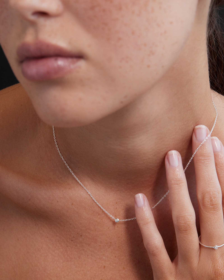 PETITE DIAMOND RING (STERLING SILVER) IMAGE 2