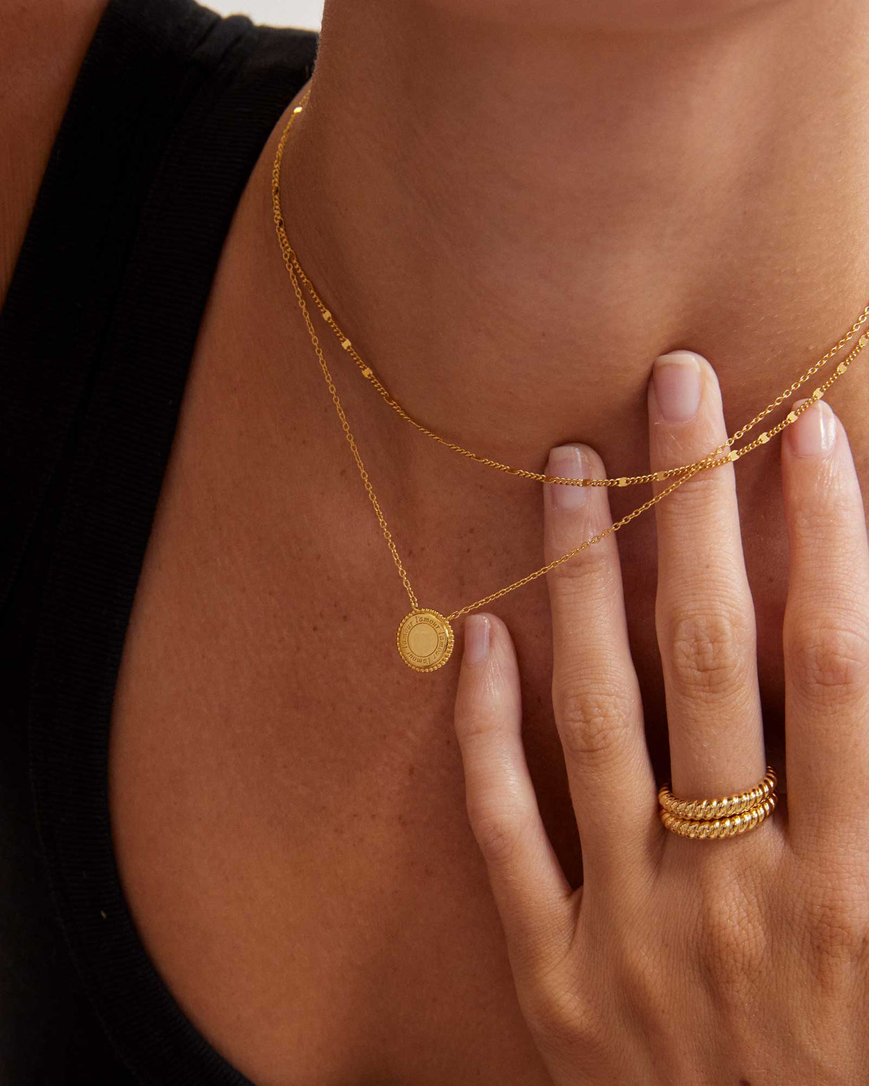 L'AMOUR NECKLACE (18K GOLD VERMEIL) IMAGE 2