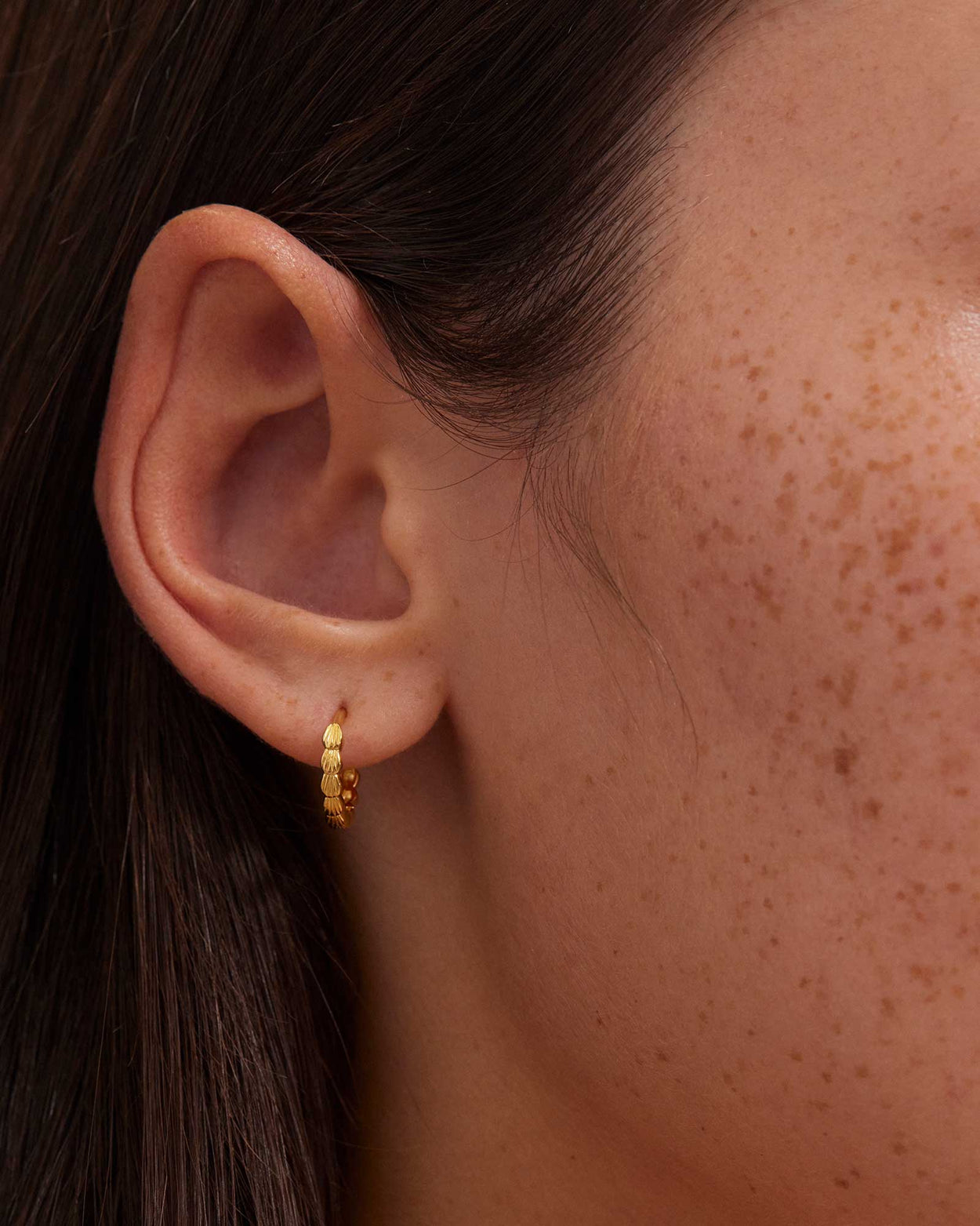 BLOOM HOOPS (18K GOLD PLATED) IMAGE 3