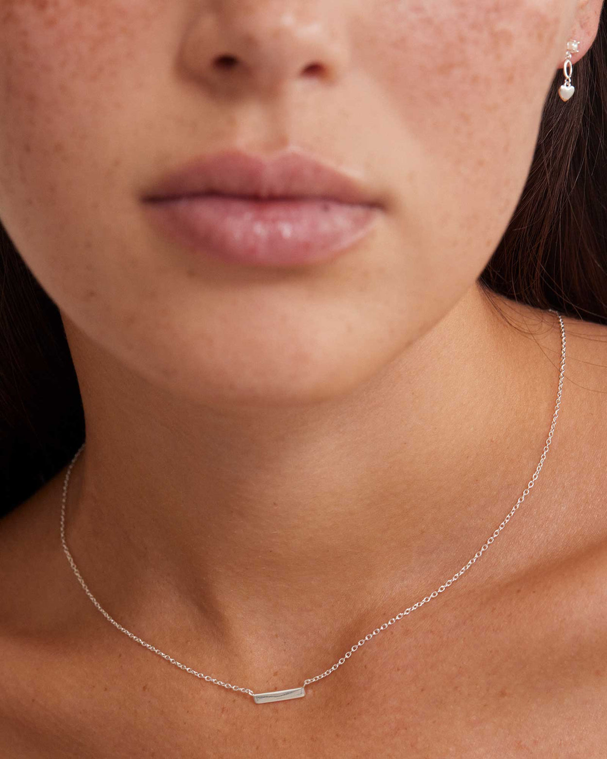 ENGRAVABLE PETITE BAR NECKLACE (STERLING SILVER) IMAGE 3