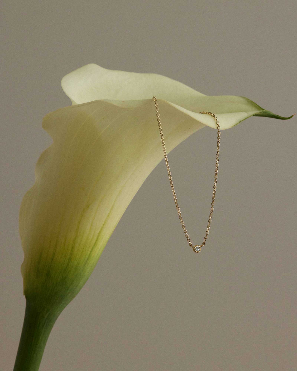PETITE DIAMOND NECKLACE (9K GOLD) IMAGE 3