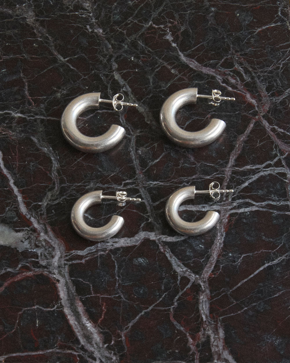 JARDIN HOOPS SMALL (STERLING SILVER) IMAGE 4