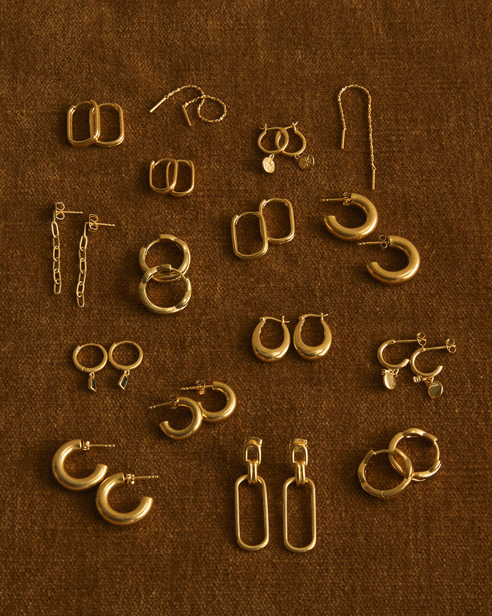 ROAM HOOPS SMALL (18K GOLD PLATED) IMAGE 4