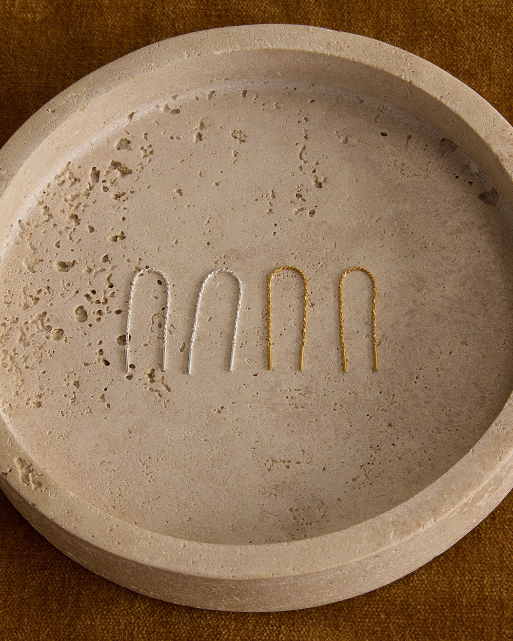 LUCIA THREADER (18K GOLD PLATED) IMAGE 4