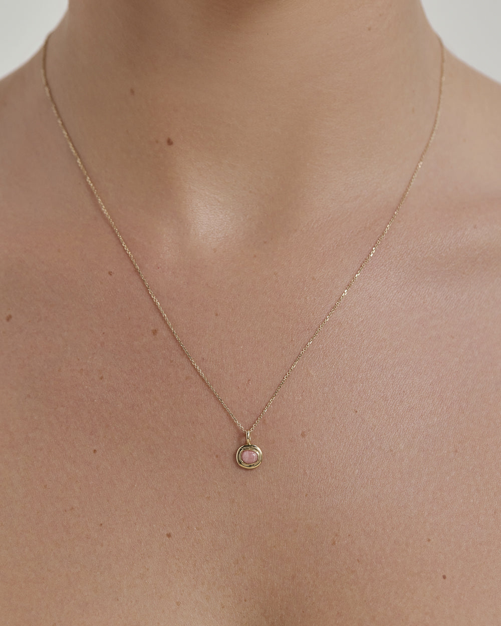 INTO THE FLOW RHODOCHROSITE CHARM (9K GOLD) IMAGE 6