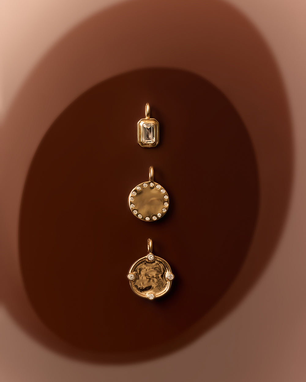 UNBOUND WHITE TOPAZ CHARM (9K GOLD) IMAGE 3